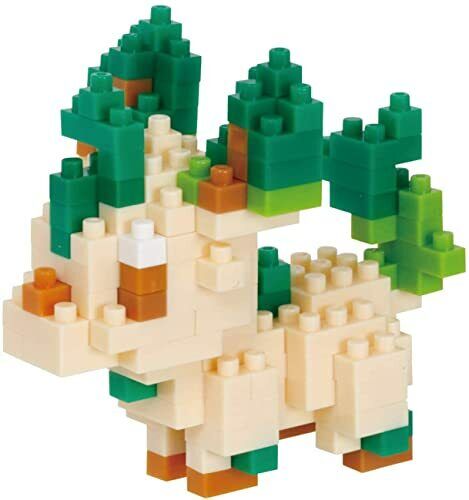 Kawada Nano Blocco Pokémon Leafia Leafeon Costruzione NBPM071 Nuovo Da Giappone