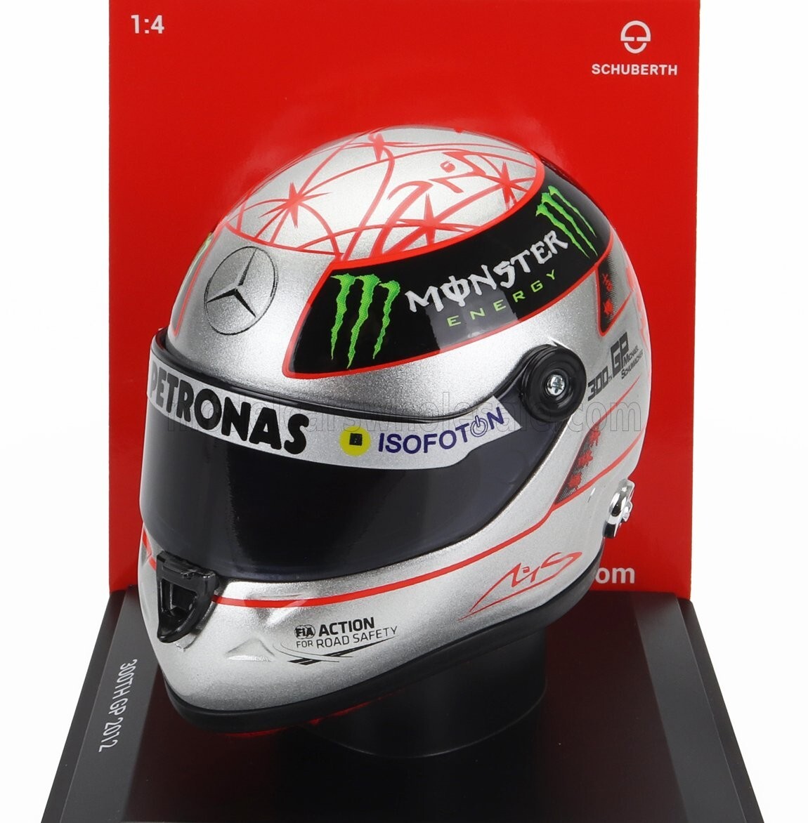 SCHUBERTH HELMET - F1  CASCO HELMET MERCEDES GP SPA 300th GP 2012 MICHAEL SCHUMA