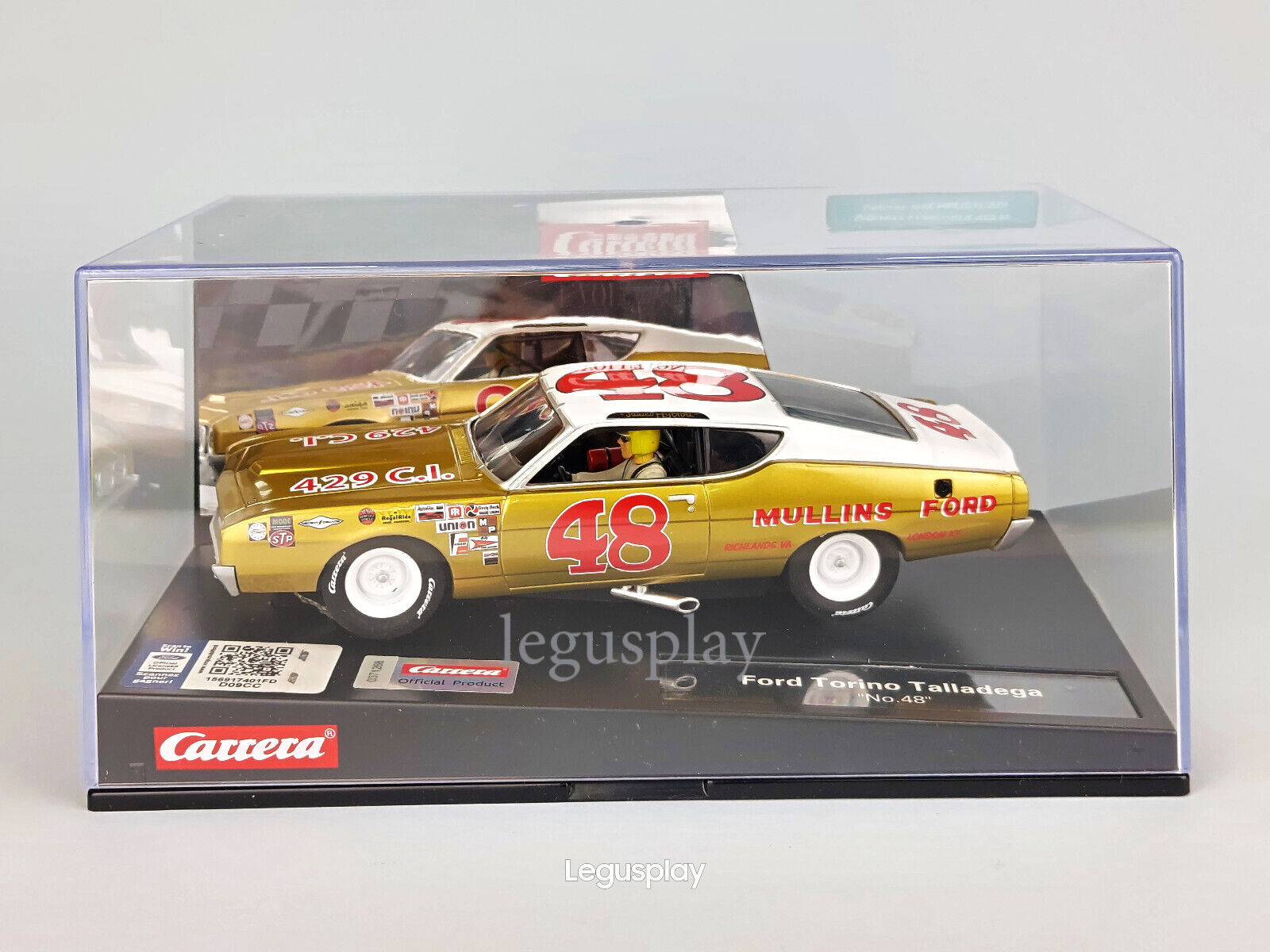 Slot car scalextric carrera Evolution 27659 Ford Torino #48 Talladega
