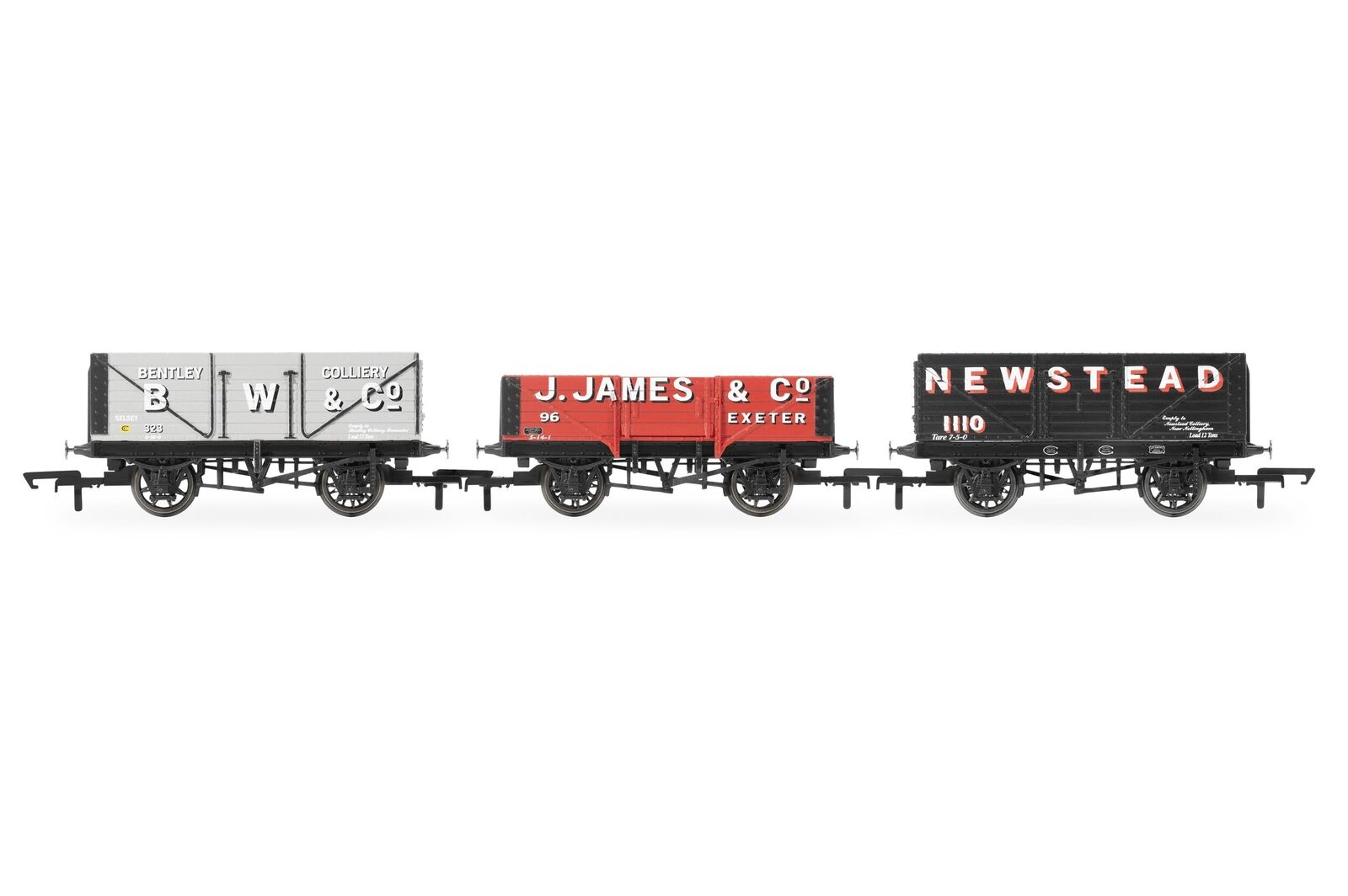 Hornby R60103 Triple, B.W, J. James & Co. & Newstead Colliery-Era 3 Eisenbahn-Ro