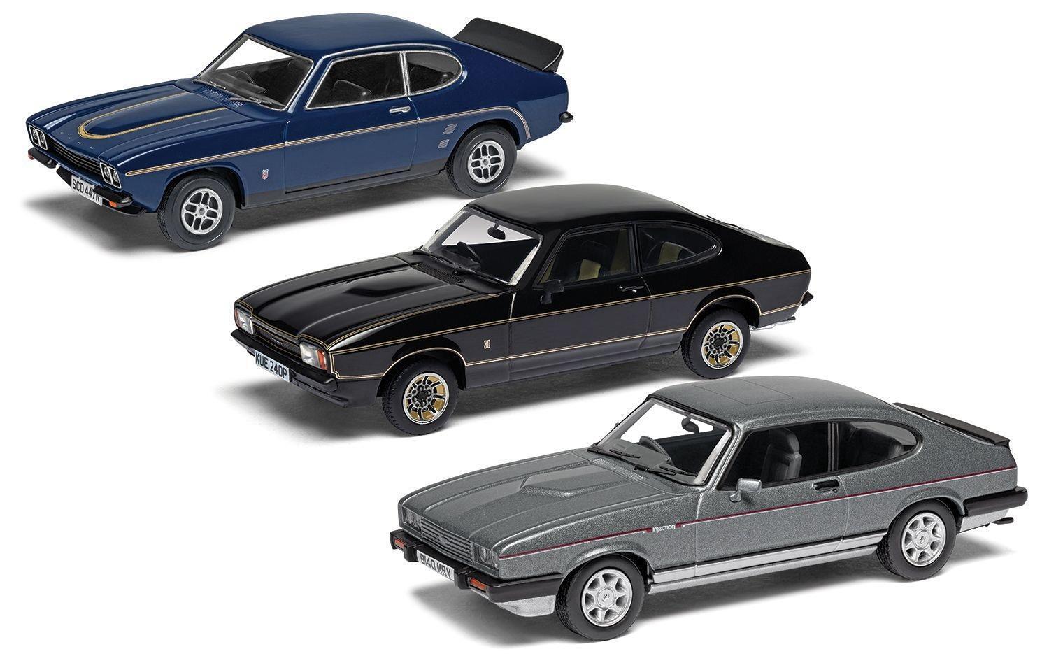 Corgi Vanguards Ford Capri Sporting Trilogia Collezione 1:43 Modellino Set