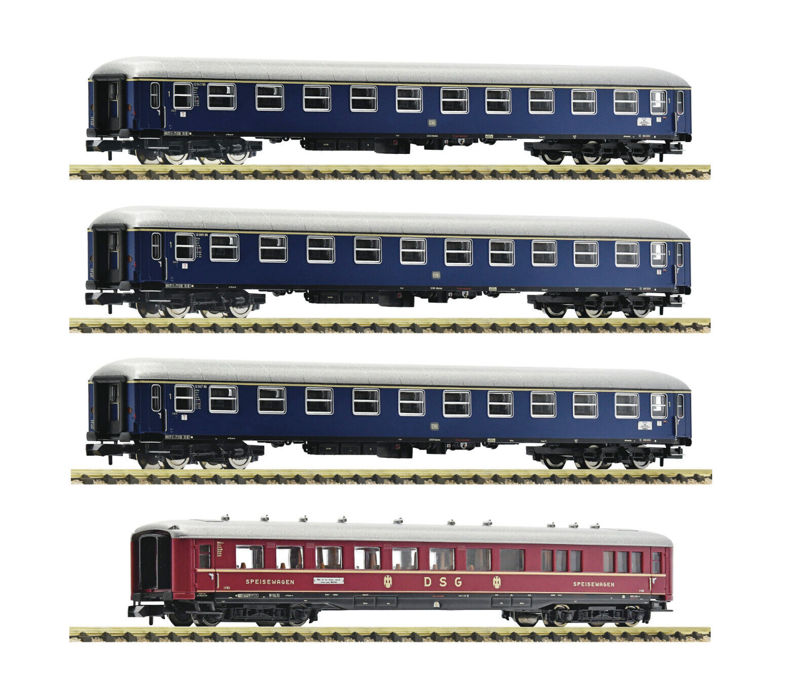 Fleischmann Scala N 881910 Set Treno a lunga percorrenza "Hans Sachs" Nuovo OVP
