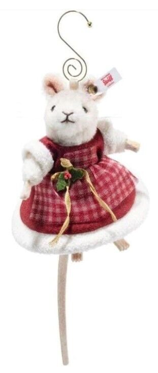 Steiff Mrs. Babbo Natale Mouse Ornamento EAN 007453
