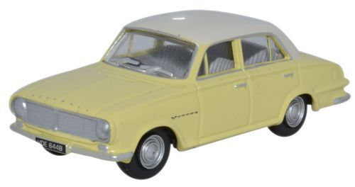 Oxford 76FB005 Vauxhall Victor Fb Alaska Bianco/Primula 1/76 Scala T48 Post