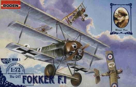 Roden 017 Fokker F.I AIRCRAFT SCALE 1/72 NEW