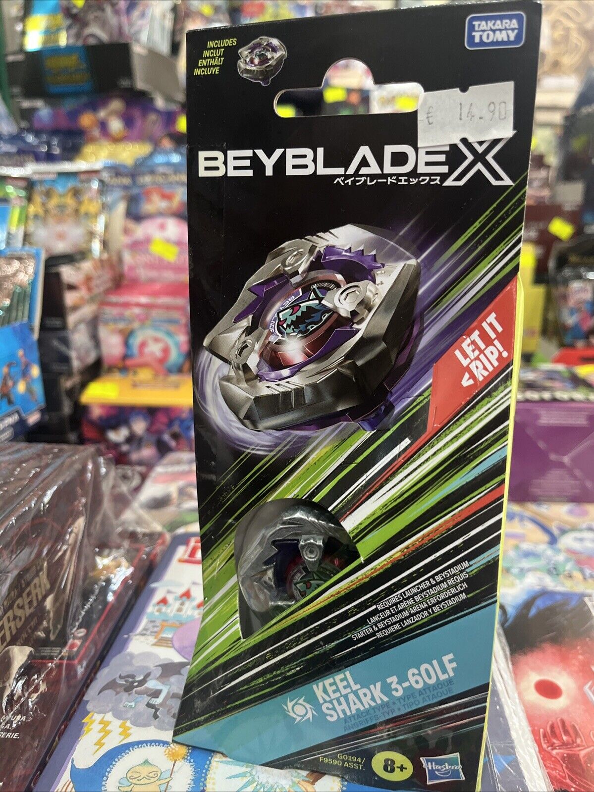 Beyblade X Keel Shark 3-60LF Top Booster Pack Set