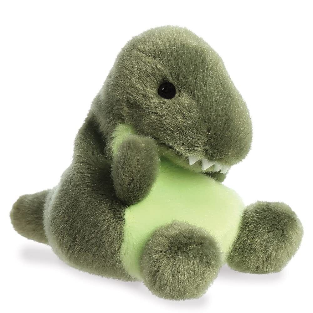Aurora World Aurora, 33617, Palm Pals Dinosauro Tyranno T-Rex, 13cm, Peluche, Ve