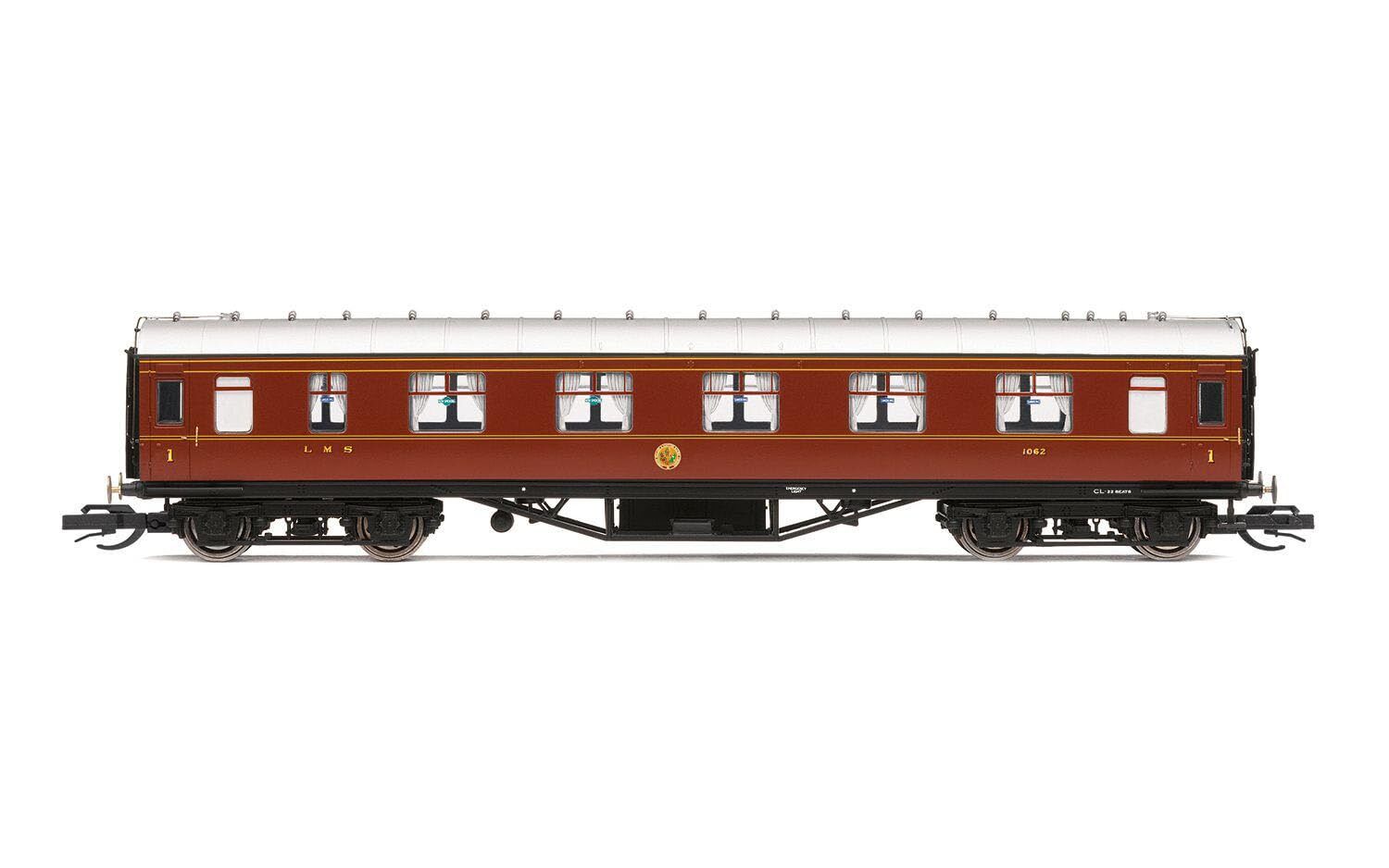Hornby TT, TT4007, LMS 57' Corridoio Primo, 1062 - Era 3, Ferrovia - Materiale r