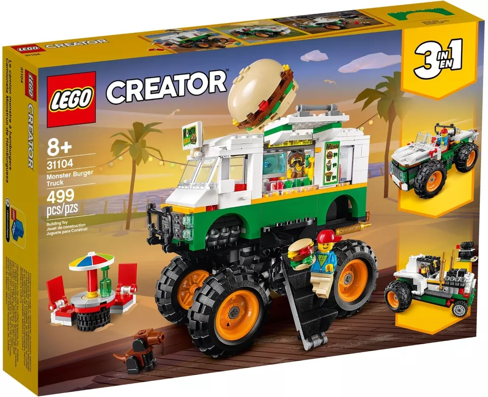 LEGO 31104 CREATOR - MONSTER BURGER TRUCK - MISB - RARISSIMO - FUORI PRODUZIONE