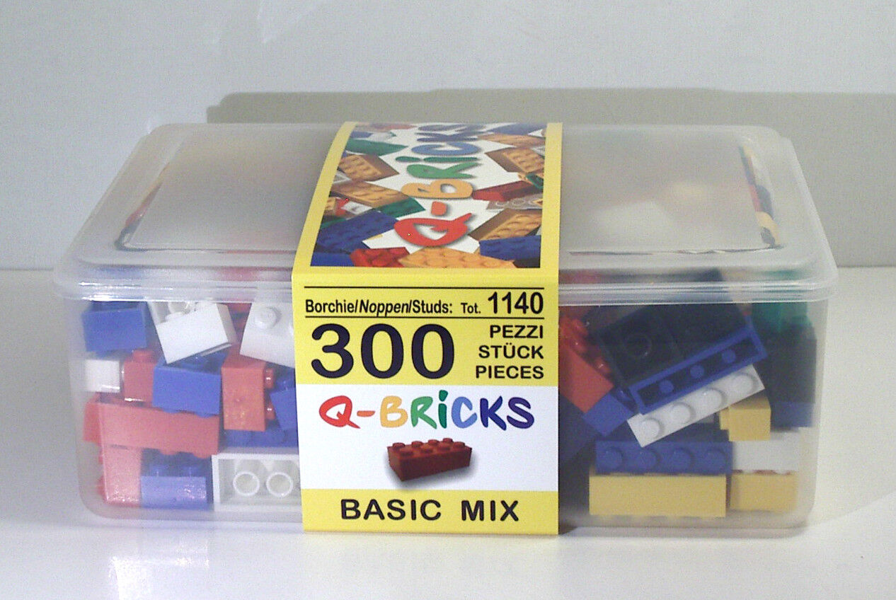 Q-BRICKS 1140 BASIC MIX 300Pz "Mix colori"