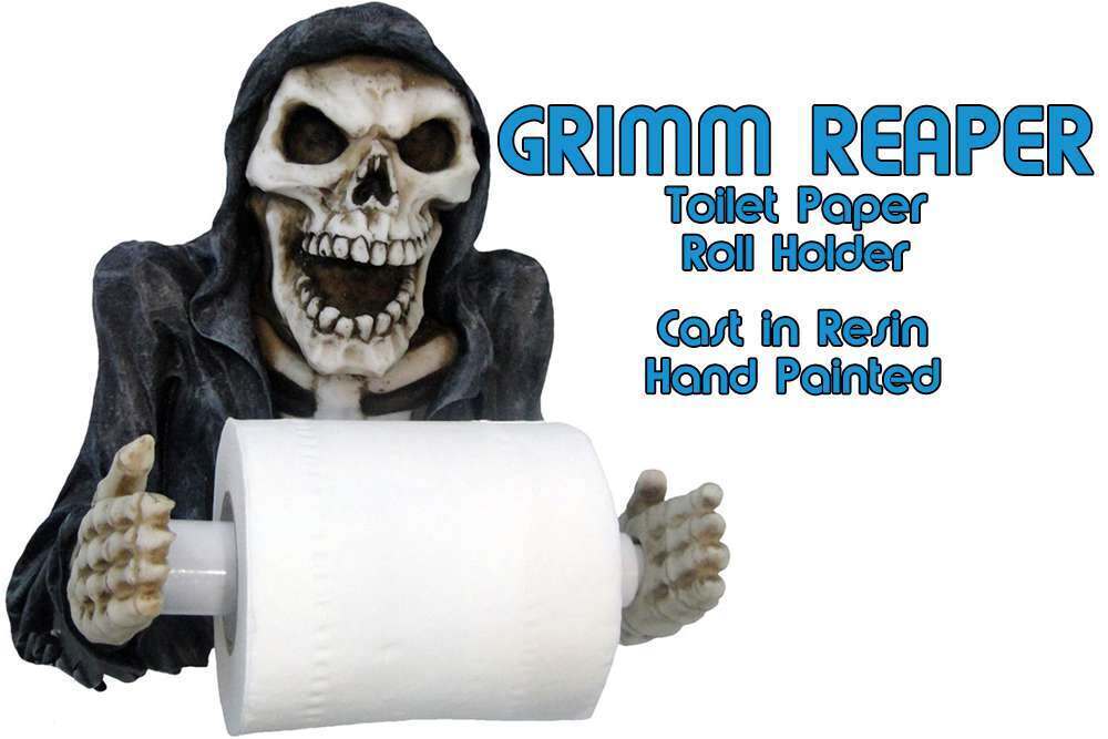82819 GRIMM REAPER TOILET PAPER HOLDER