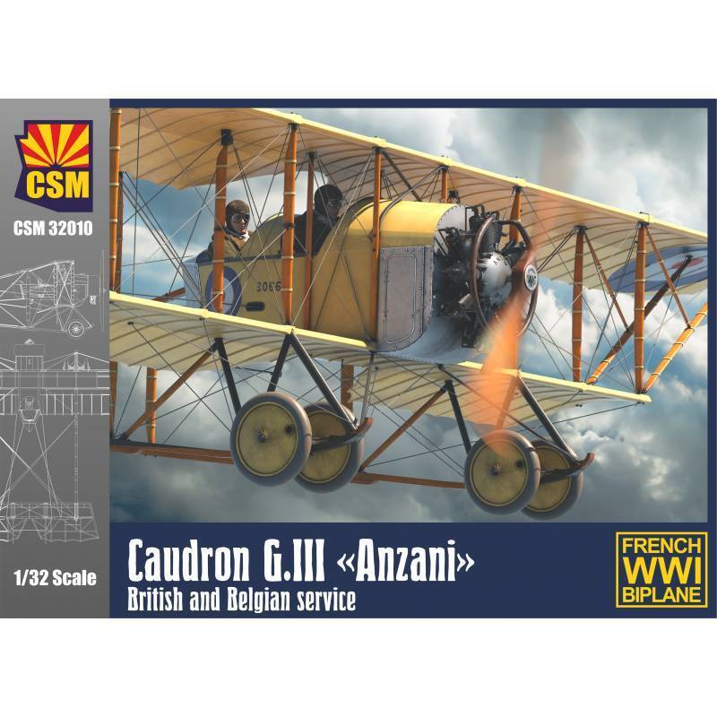 Caudron G. III Anzani " Britannici And Belgian Servizio
