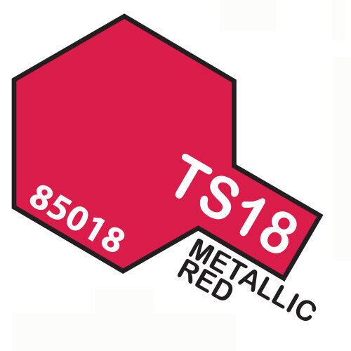 Vernice Spray Per Plastica 100 Ml. Metallic Red Ts18 TAMIYA