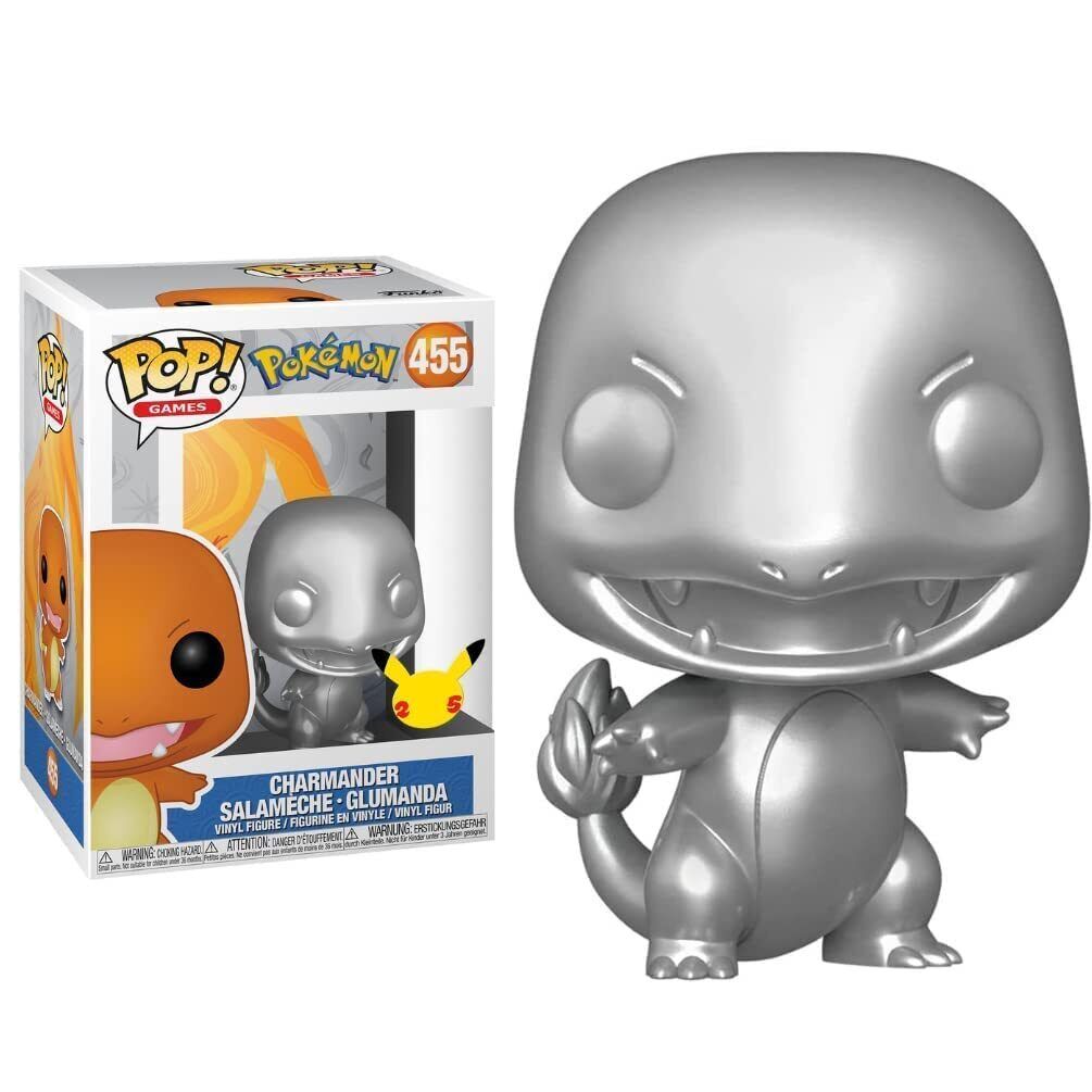 Funko 455 Pop Charmander Glumanda, Pokemon toy, Pokemon Celebrations 25th Annive