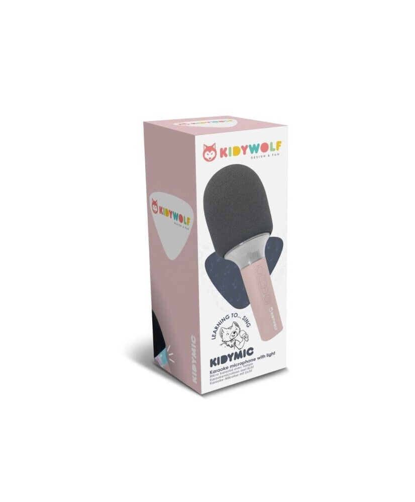 KIDYWOLF MUCROFONO KARAOKE ROSA a partire da 5 anni