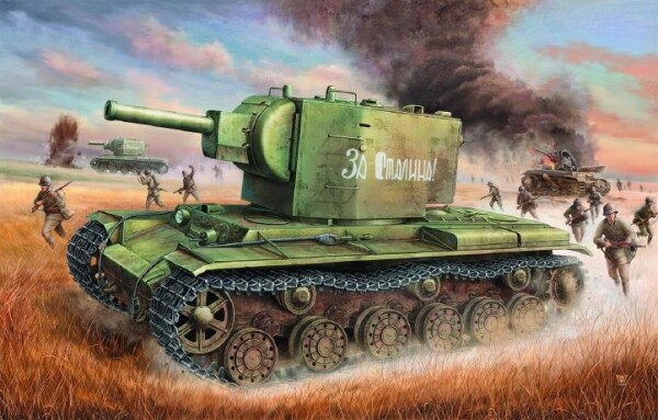 Russian Kv-2 Tank 1:35 Plastic Model Kit TRUMPETER