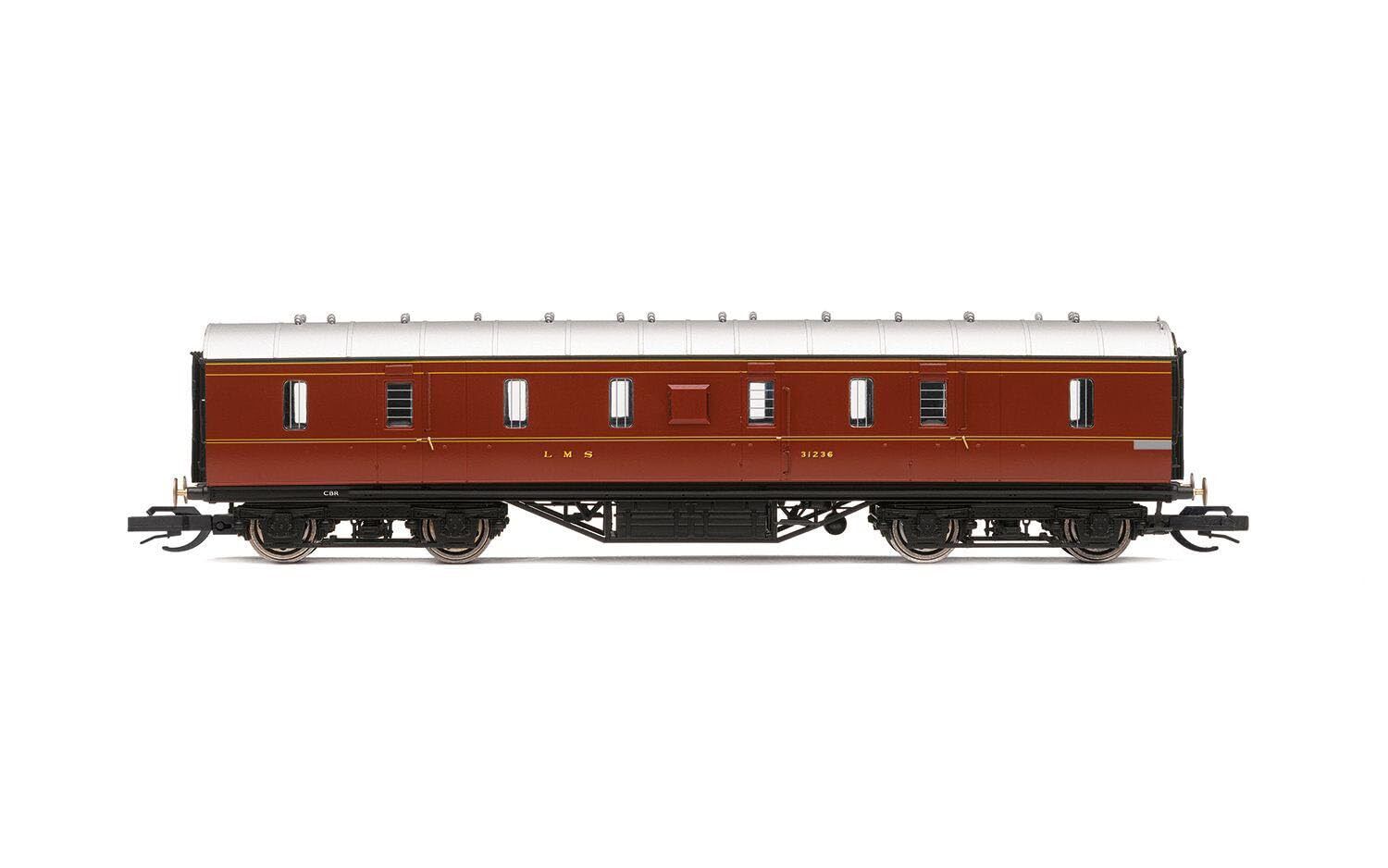 Hornby TT, TT4010, LMS 50' Freno Passeggero, 31236 - Era 3, Ferrovia - Materiale