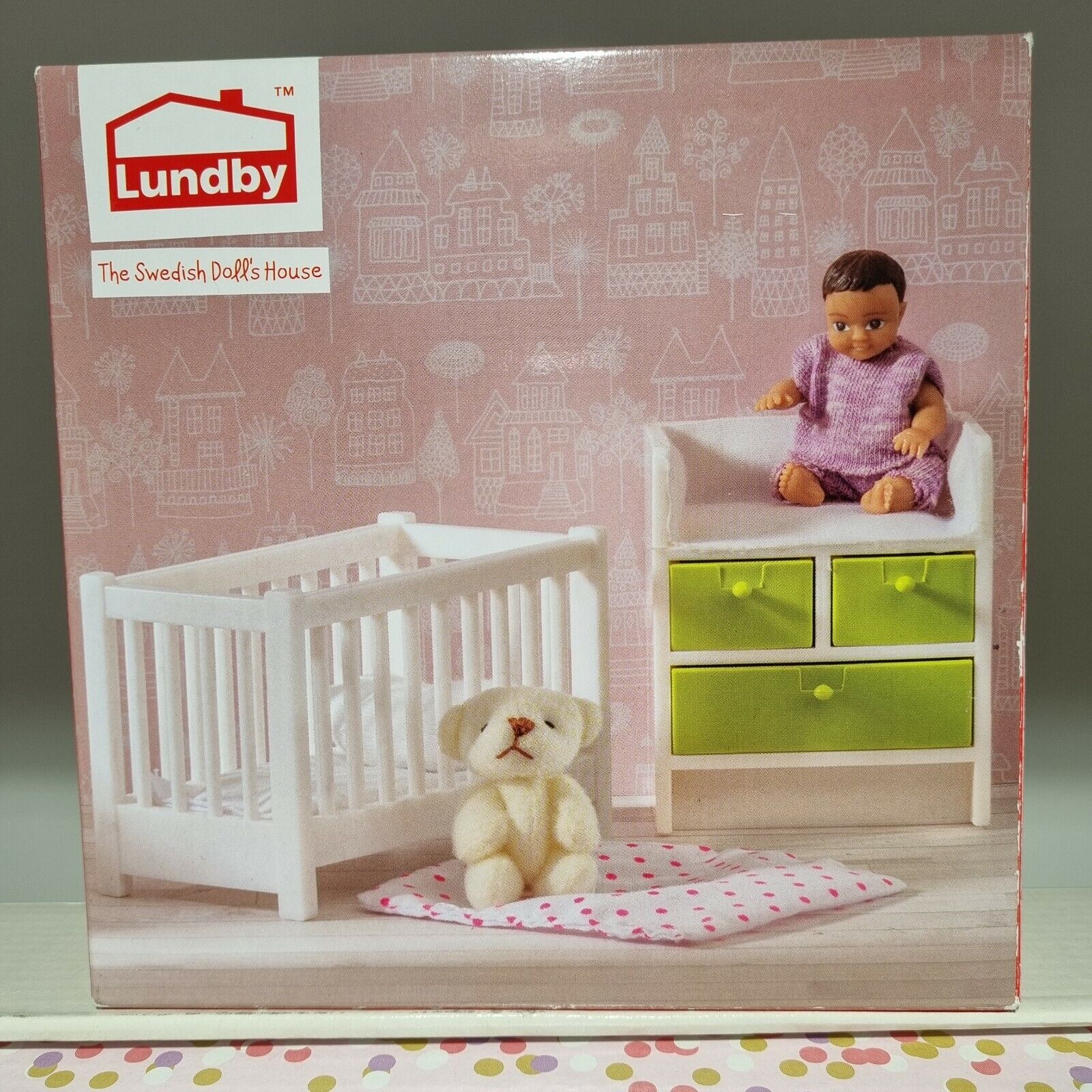 NURSERY SET Casa Bambole art.602099 LUNDBY SWEDISH DOLL'S HOUSE