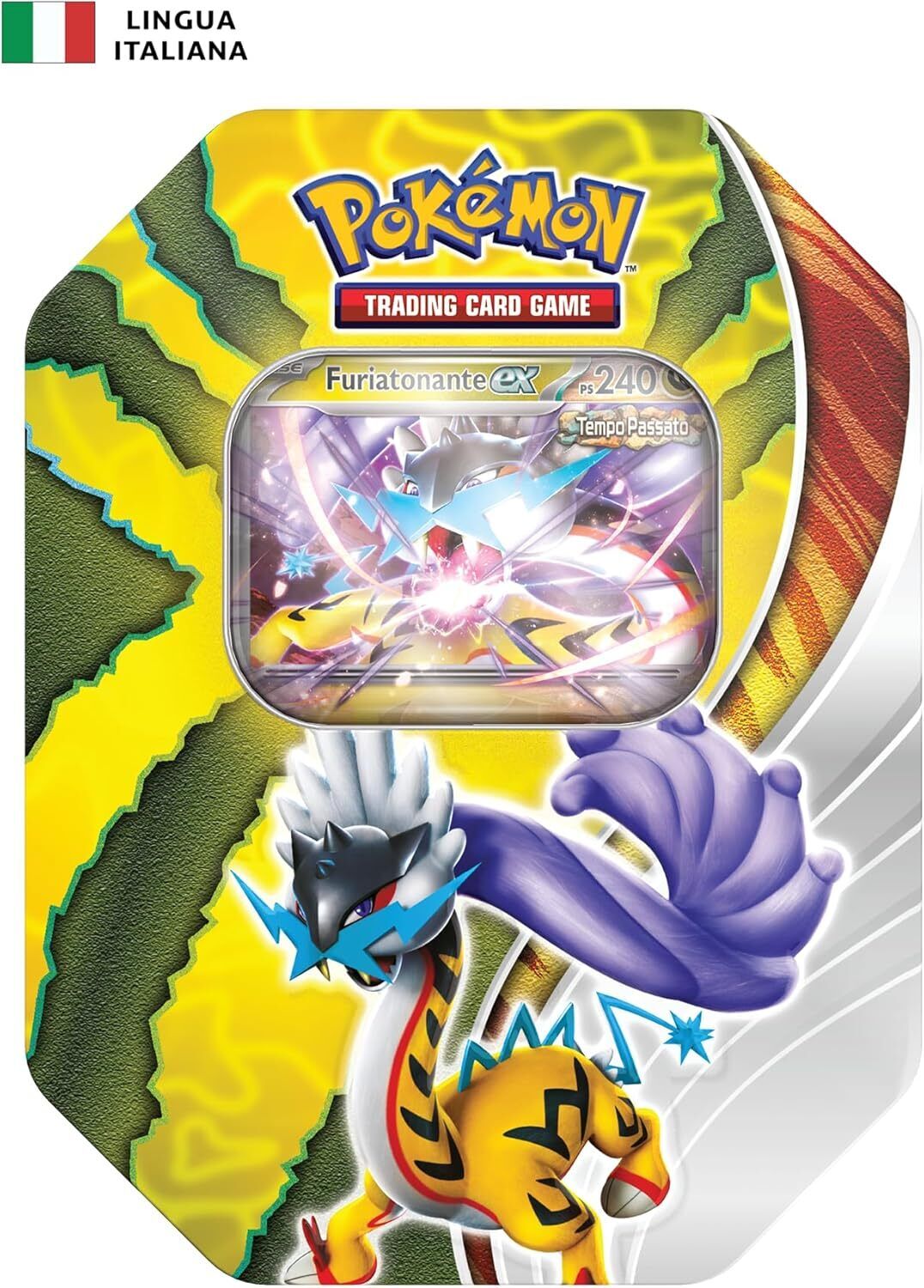 Pokémon Tin da Collezione Destini Paradossali - Furiatonante-ex , originale, ...