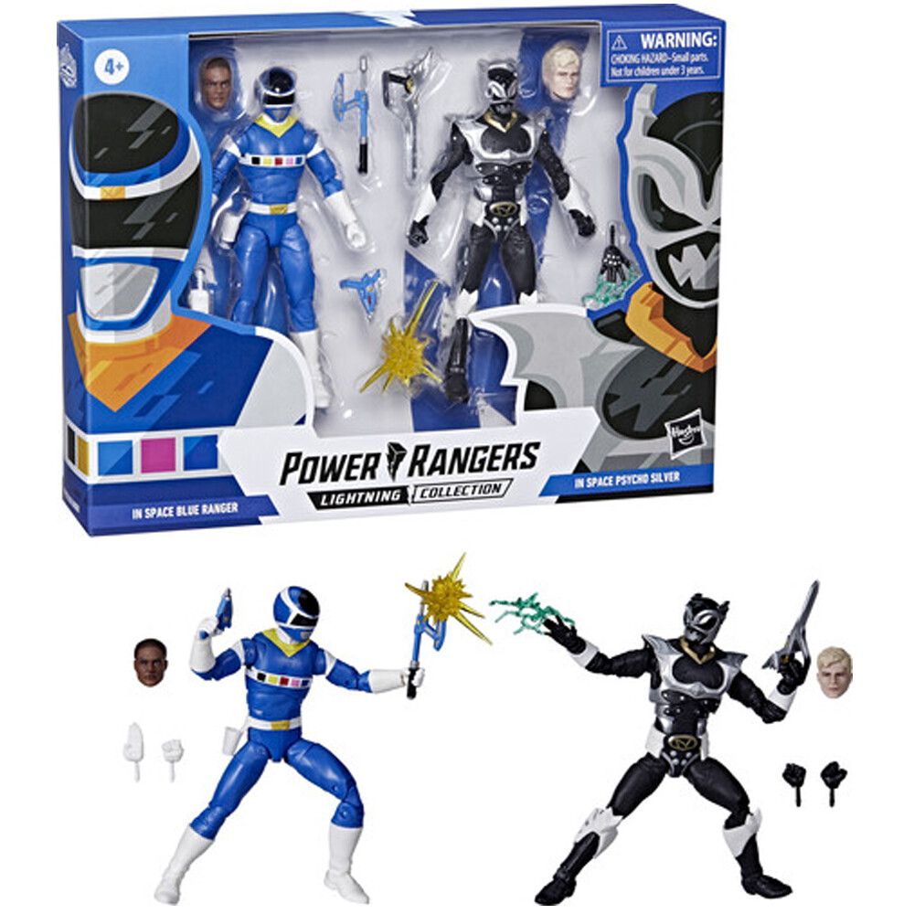 POWER RANGERS LIGHTNING COLLECTION IN SPACE BLUE RANGER & IN SPACE BLUE PSYCHO S