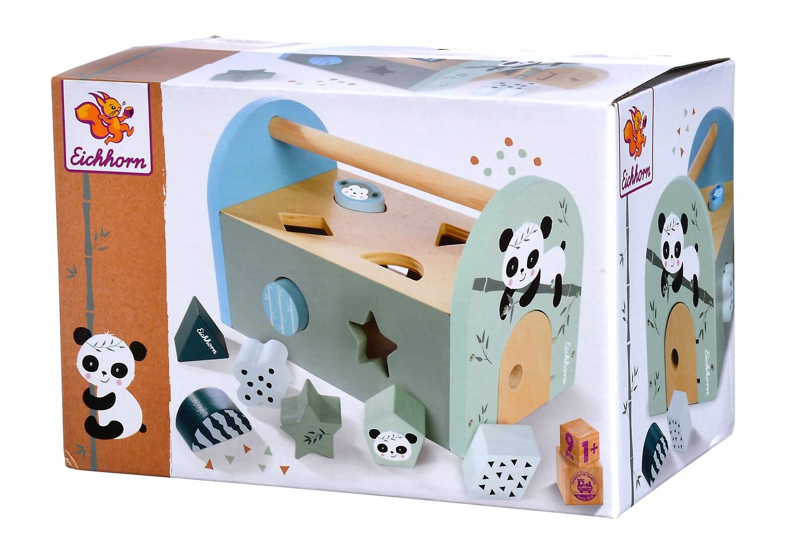 Eichhorn - Panda Linie plug-in box, plug-in toy including 8 different plug-in bl