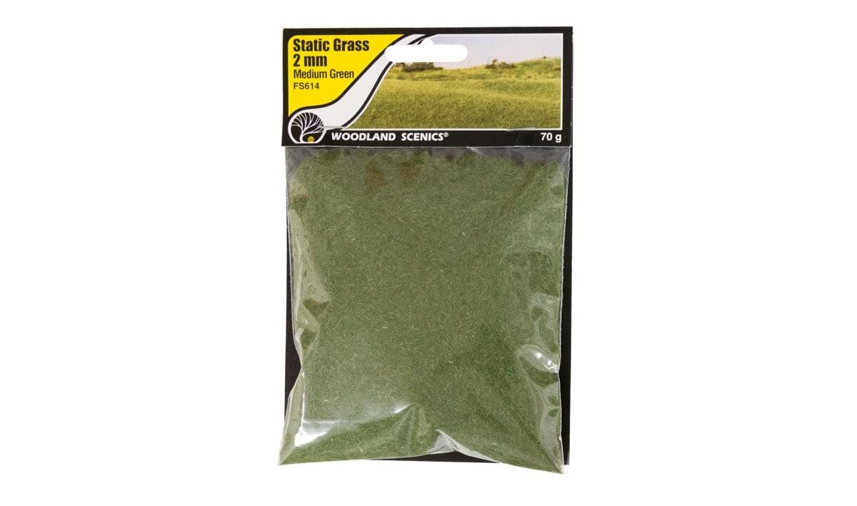 Woodland Scenics 2mm Static Grass Medium Green