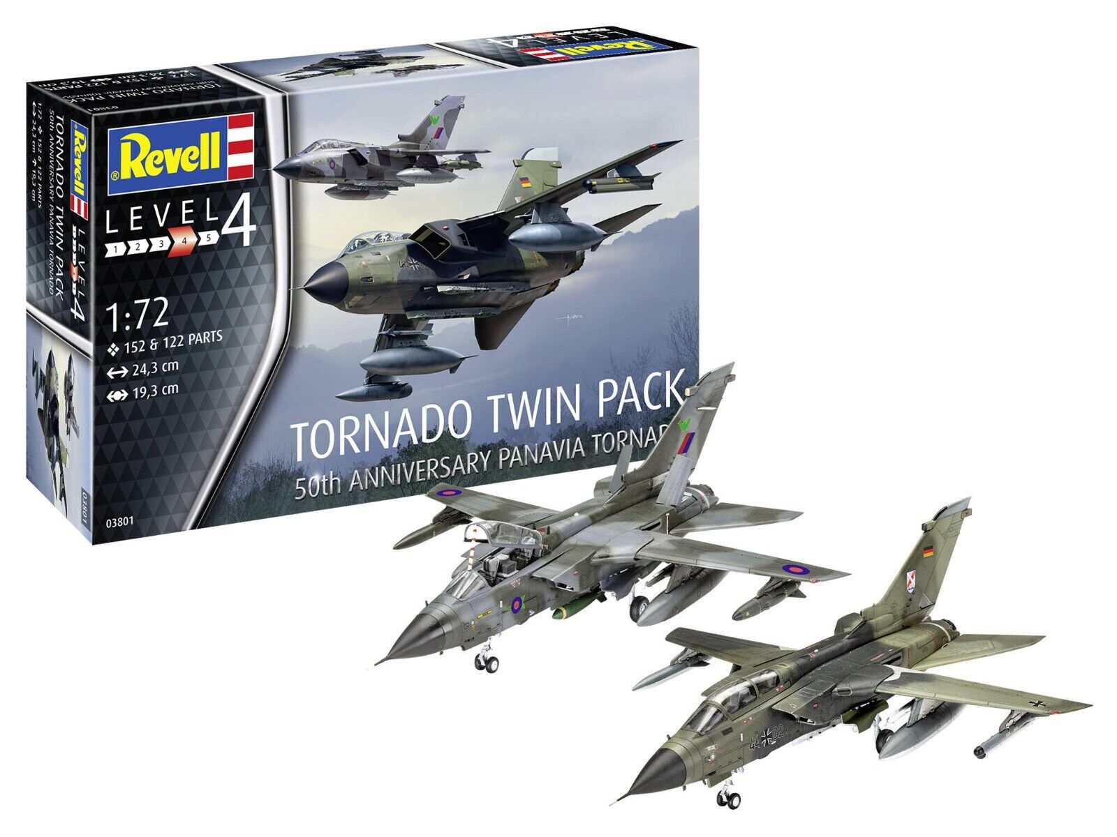 REVELL, Confezione di 2 aerei da combattimento TORNADO - 50° Anniversario da ...