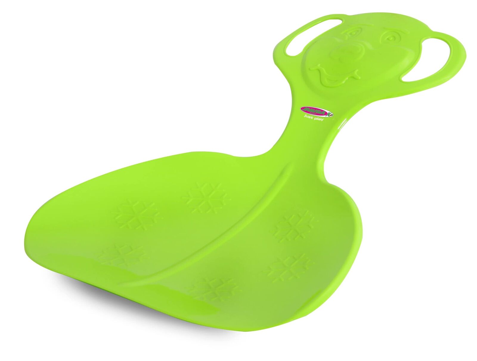 Jamara 460375 Green 460375-Snow Play Snow Glider Easy Grip, Bear Shape on Handle