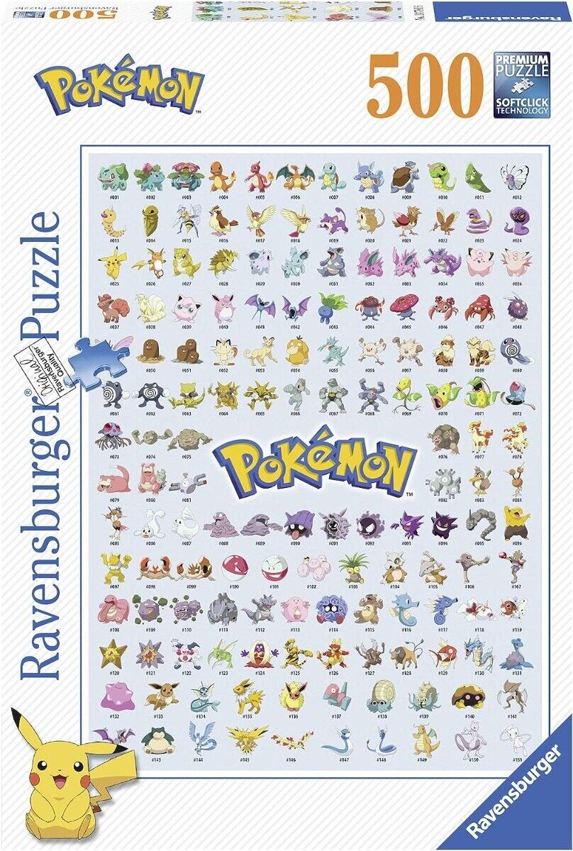 RAVENSBURGER, 151 primo POKEMON puzzle da 500 pezzi, ,  RAV147816