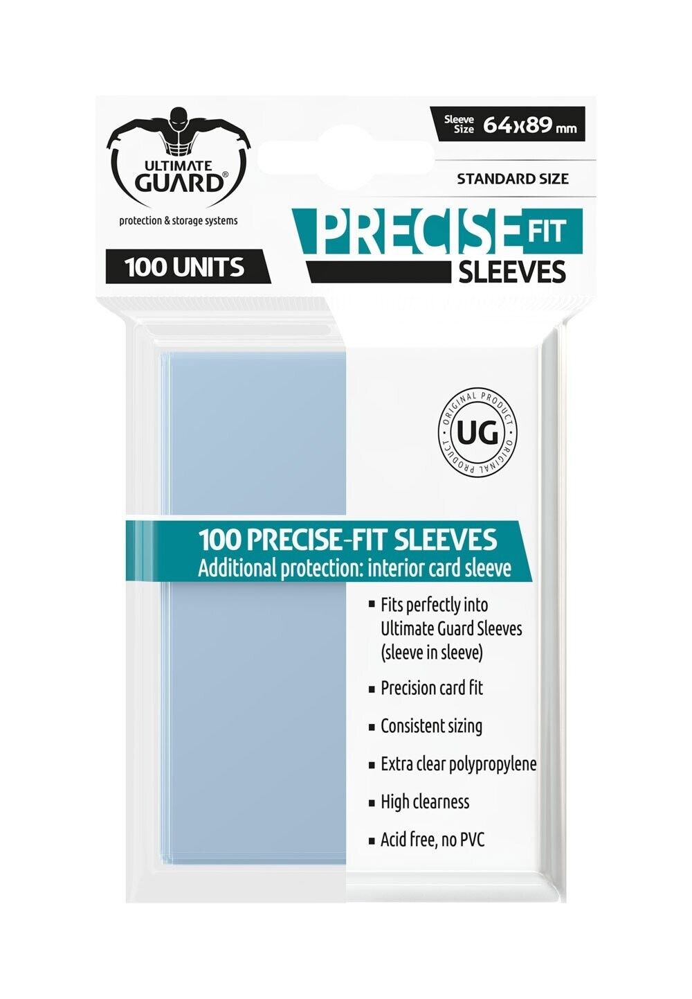 Ultimate Guard Precise-Fit Perfect Sleeves Pokemon One Piece 100pz Ultimate Guar
