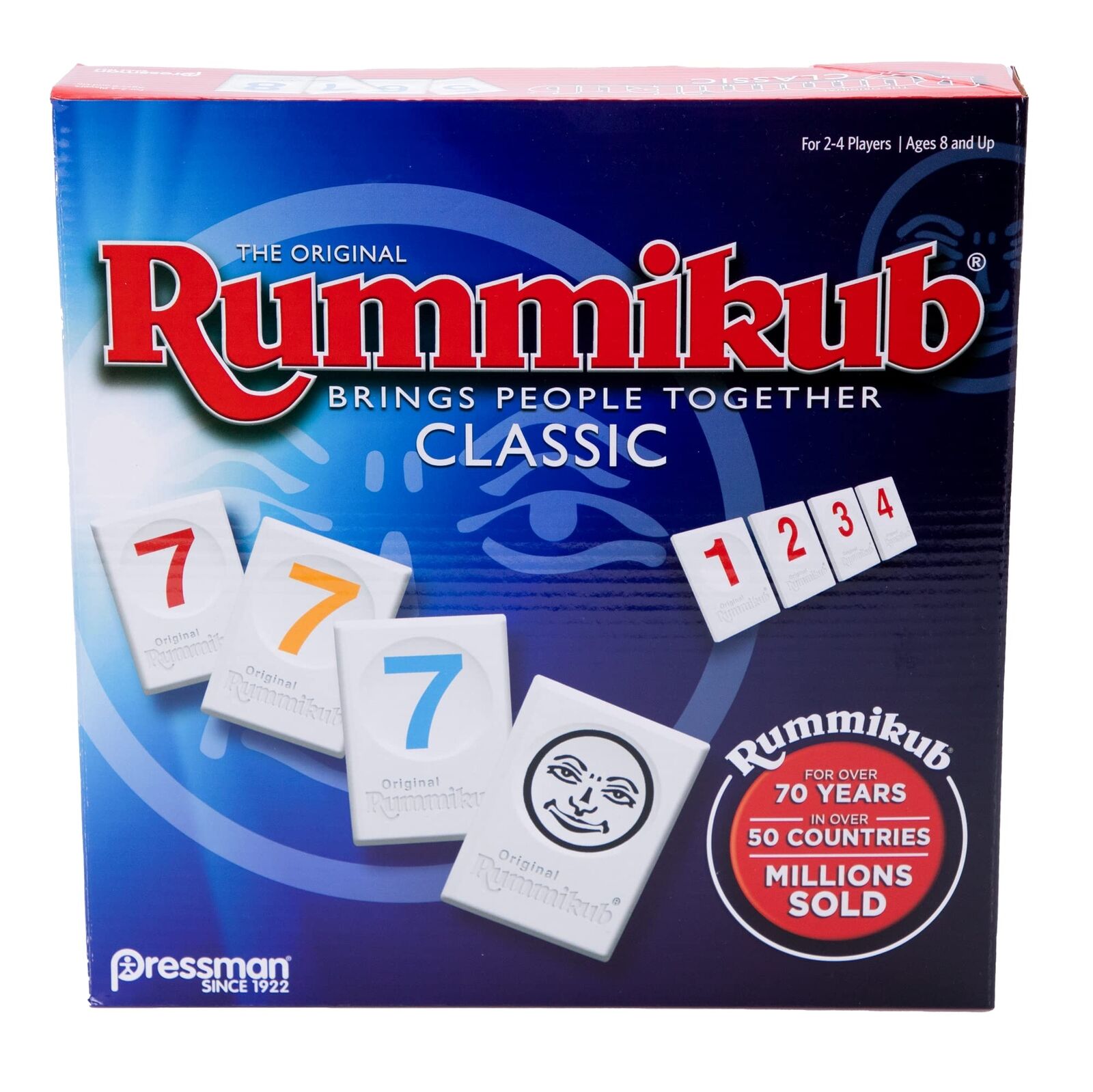 Pressman Rummikub - The Original Rummy Tile Game Blue and White