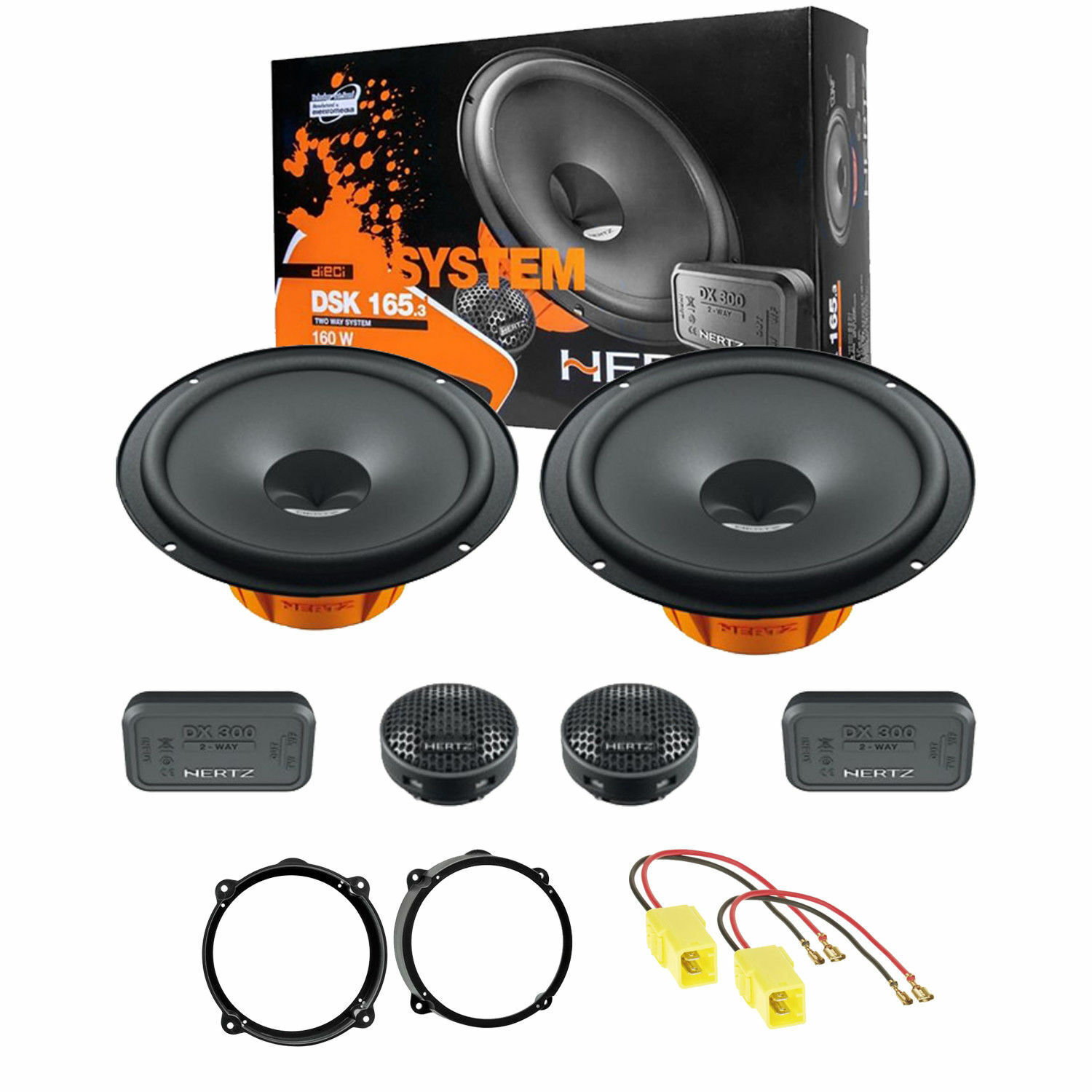 Hertz DSK 165.3 Casse Altoparlanti Anteriori a 2 vie per Alfa Romeo 159