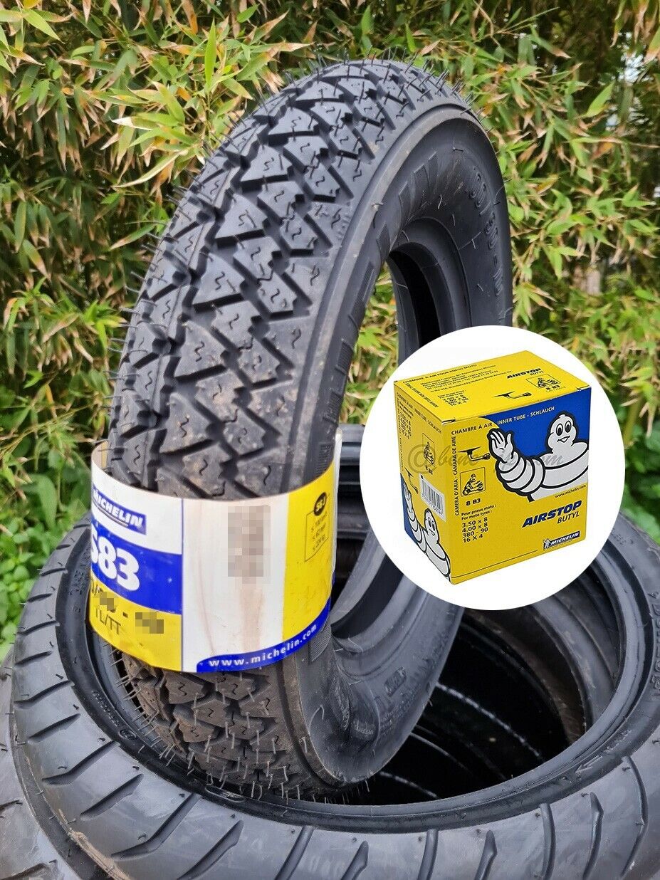 PNEUMATICO SCOOTER 3.50-8 MICHELIN S83 + CAMERA D'ARIA, PER PIAGGIO VESPA