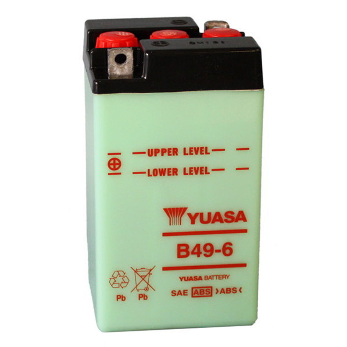 BATTERIA YUASA B49-6 6V/8AH SENZA   PIAGGIO 150 FOR VESPA SUPER VBC 1965-1979