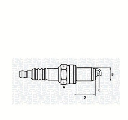 CANDELA ACCENSIONE FIAT PANDA GRANDE PUNTO Alfa Romeo Mito (145)(2008->) 1,4 - 5