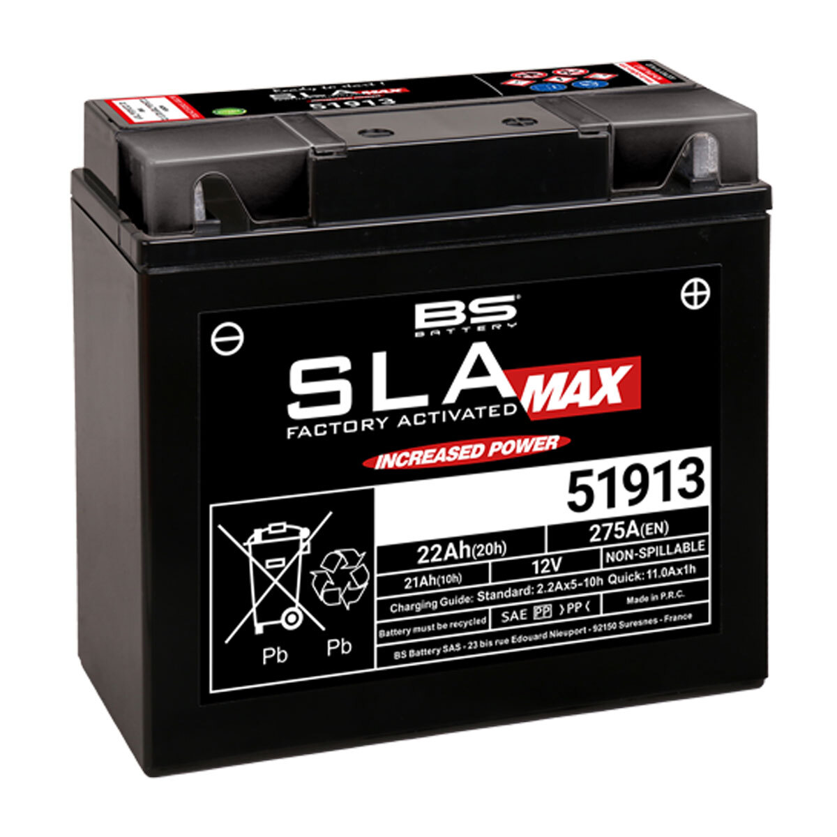 BATTERIA BS BATTERY SLA MAX 51913 per bmw 1150 R GS ADVENTURE 2002-2005