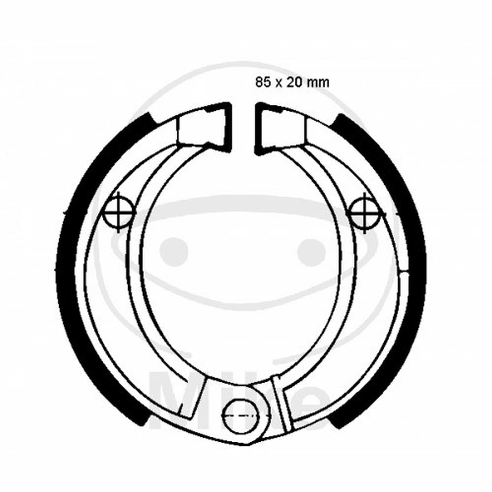 COPPIA GANASCE FRENO EBC H338 737.10.08 E-TON 70 RX4 RXL Viper SS M 2009-2013