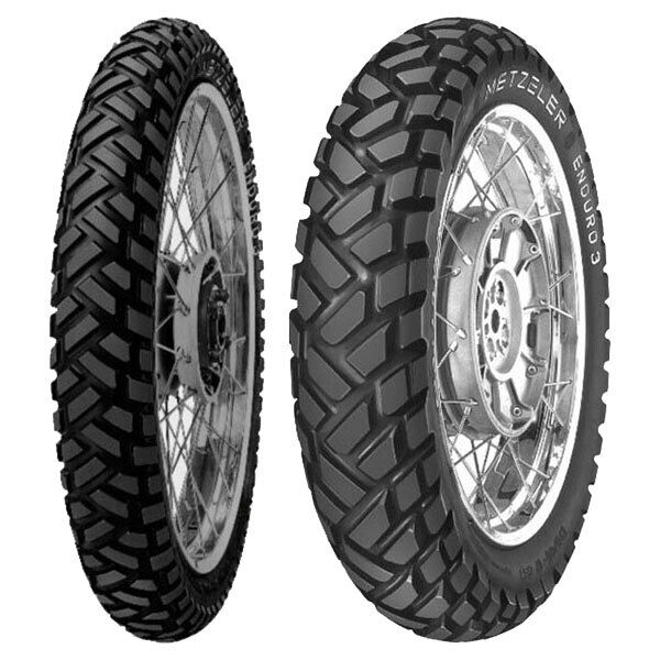 COPPIA GOMME METZELER 90/90-21 ENDURO 3 SAHARA + 130/80-17 ENDURO 3 SAHARA 7SX