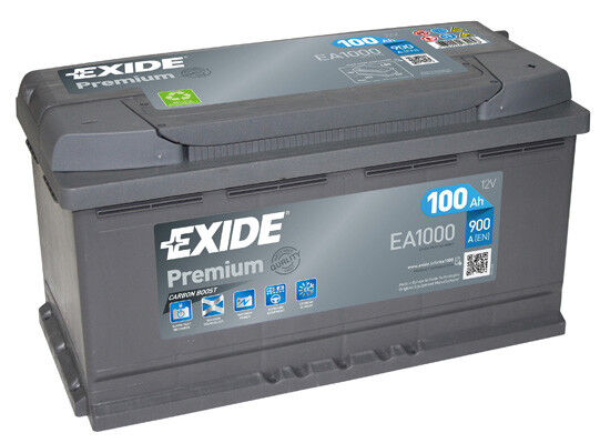 Batteria auto EXIDE EA1000 100AH ampere 900A Premium cod. 3661024034258