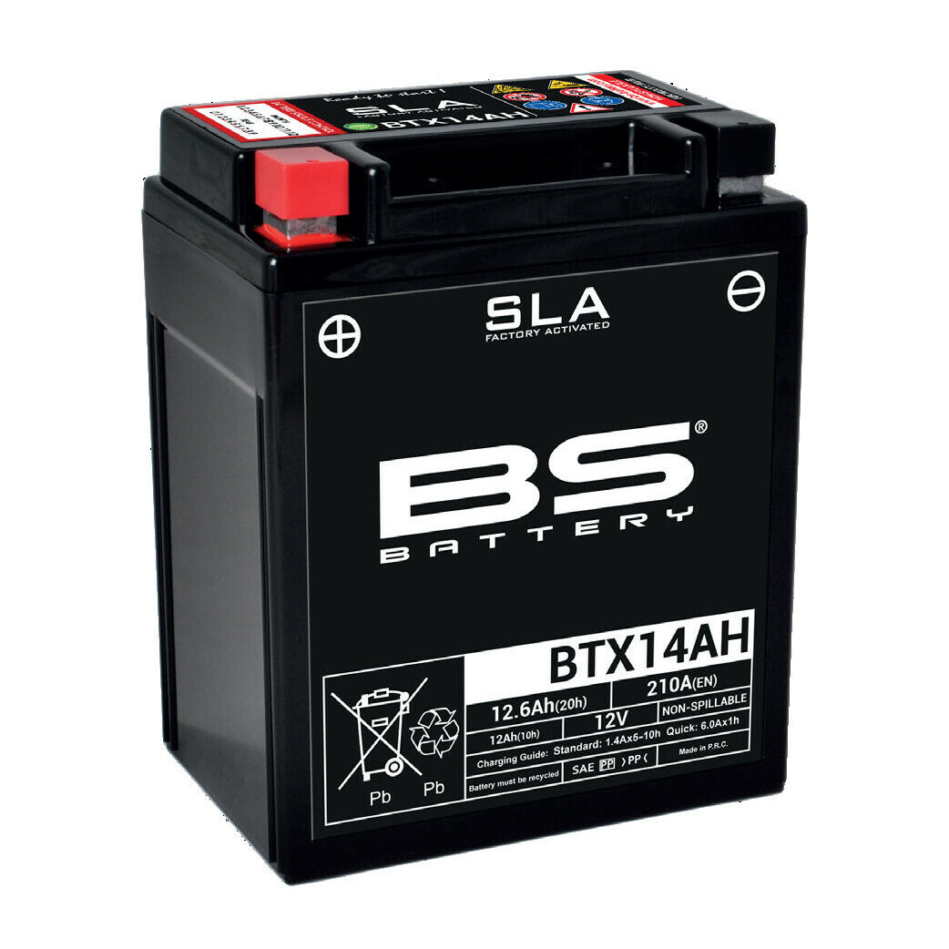 BATTERIA BS BATTERY SLA BTX14AH YTX14AH-BS YAMAHA 350 YFM X Wolverine 2006-2009