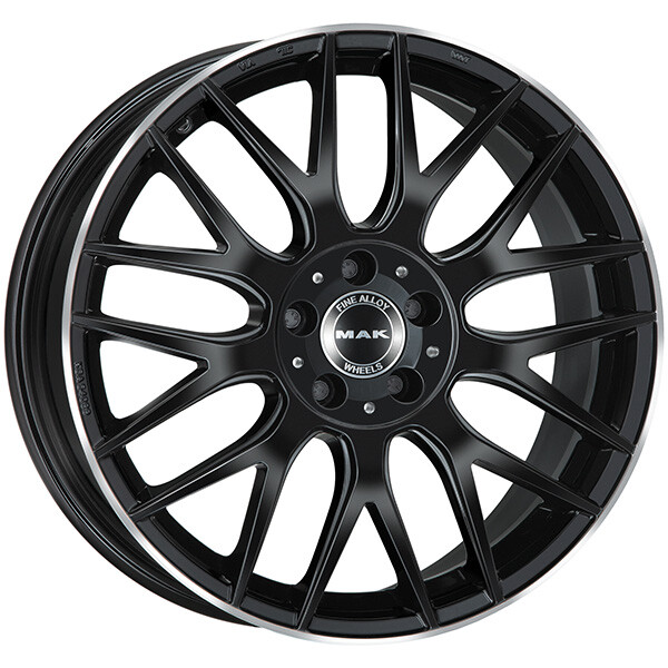 CERCHIO IN LEGA MAK ARROW PER AUDI Q5 SPORTBACK 8X18 5X112 GLOSS BLACK MIRR 1XK