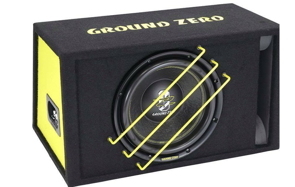 Subwoofer Ground Zero GZRB 30SPL in cassa reflex Potenza 1350 Watt sub auto BOX