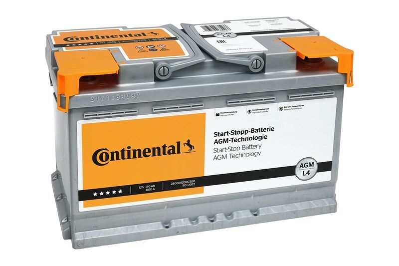 CONTINENTAL Batteria avviamento 12V 800A 80Ah