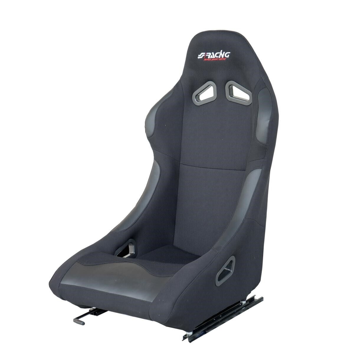 Sedile sportivo non reclinabile Simoni Racing Damon in tessuto nero