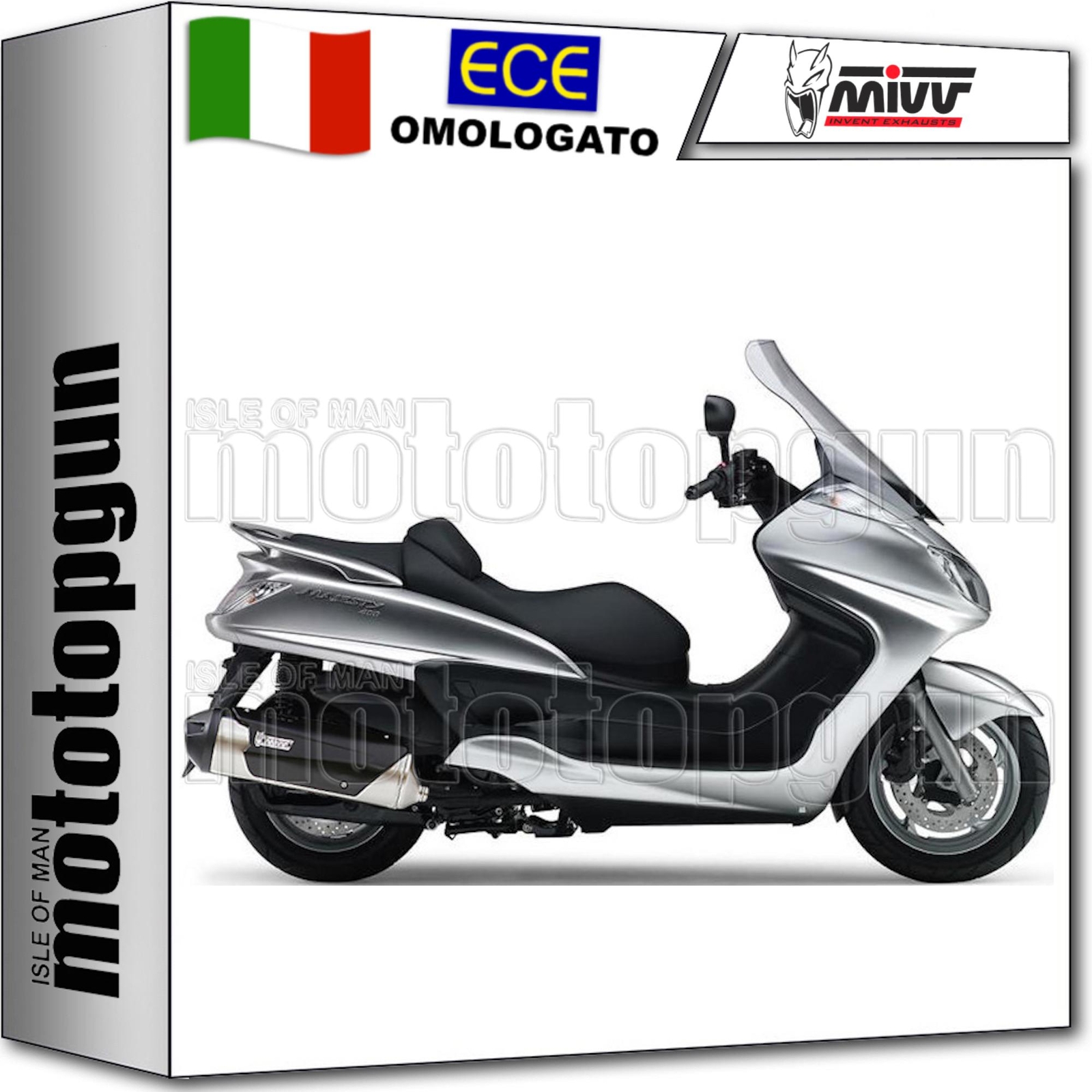 MIVV SCARICO COMPLETO OMOLOGATO CATALIZZATO URBAN YAMAHA MAJESTY 400 2004 04