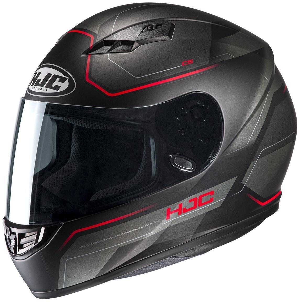 Casco Integrale HJC CS-15 Inno MC1SF Nero Rosso Grigio Opaco Taglia Size XS