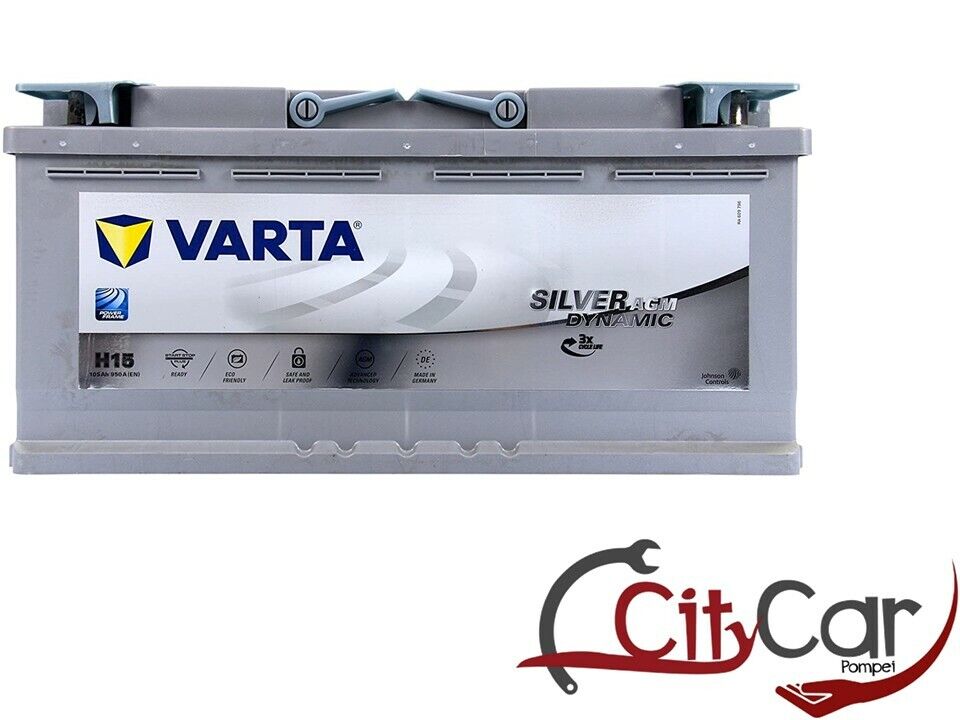 BATTERIA AUTO VARTA AGM H15 105AH 950A DI SPUNTO START STOP PER NUOVA VW TOUAREG