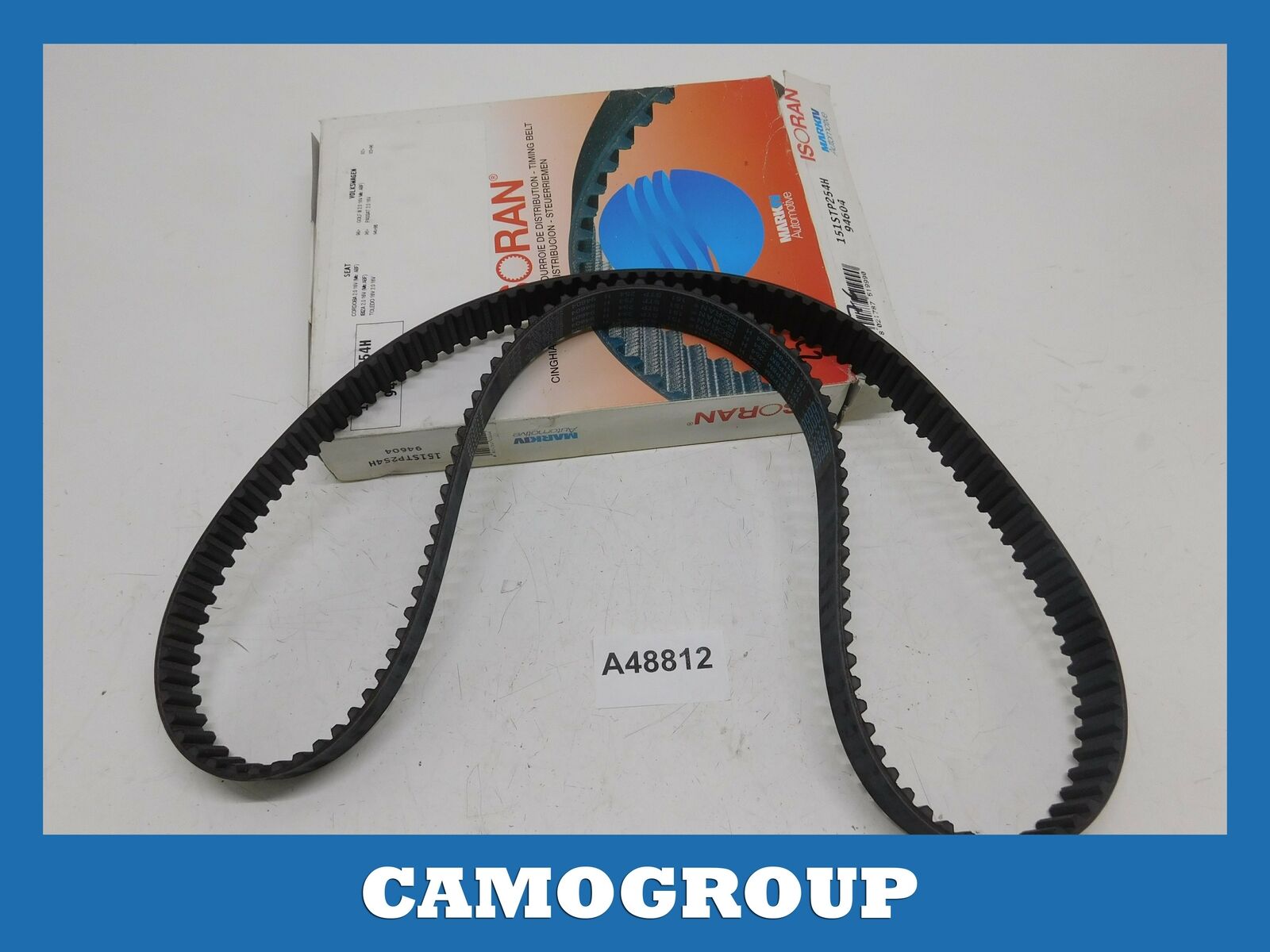 CINGHIA DISTRIBUZIONE TIMING BELT ISORAN PER VOLKSWAGEN GOLF 3 PASSAT 151STP254H