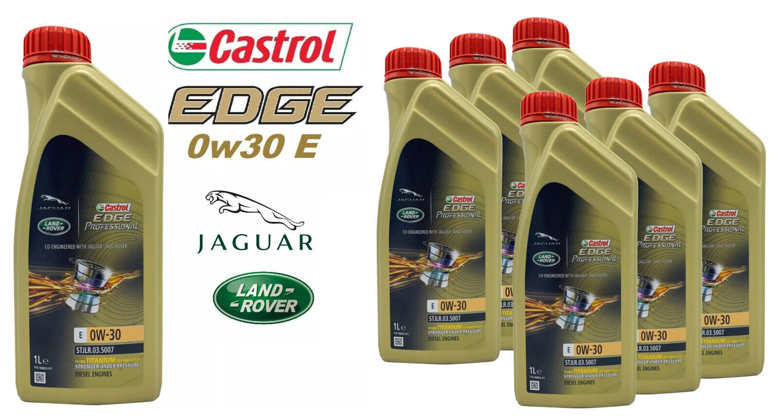 7LT Olio motore Castrol Edge Professional 0w30 E Land Rover Jaguar STJLR.03.5007
