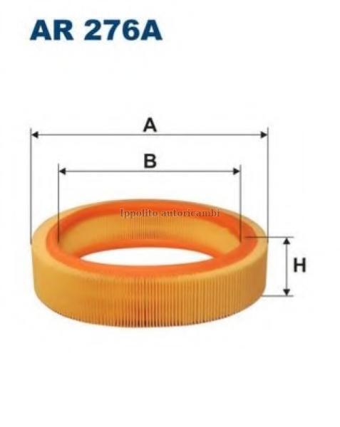 AR276 FILTRO ARIA HURTH 313, HURTH IIM12, CITROËN 1444K2, HONDA 17232PD5600, HON